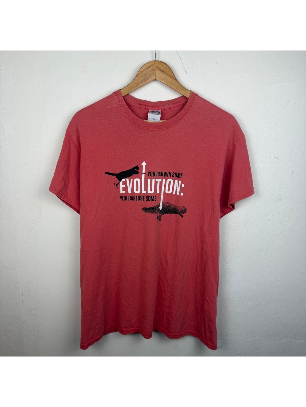 You Darwin Some You Darlose Some Evolution Tee Men's Medium